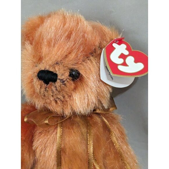 TY Attic Treasures ~ "CLAY" the Jointed Bear 1993 Collectible Bear Retired - Picture 5 of 12